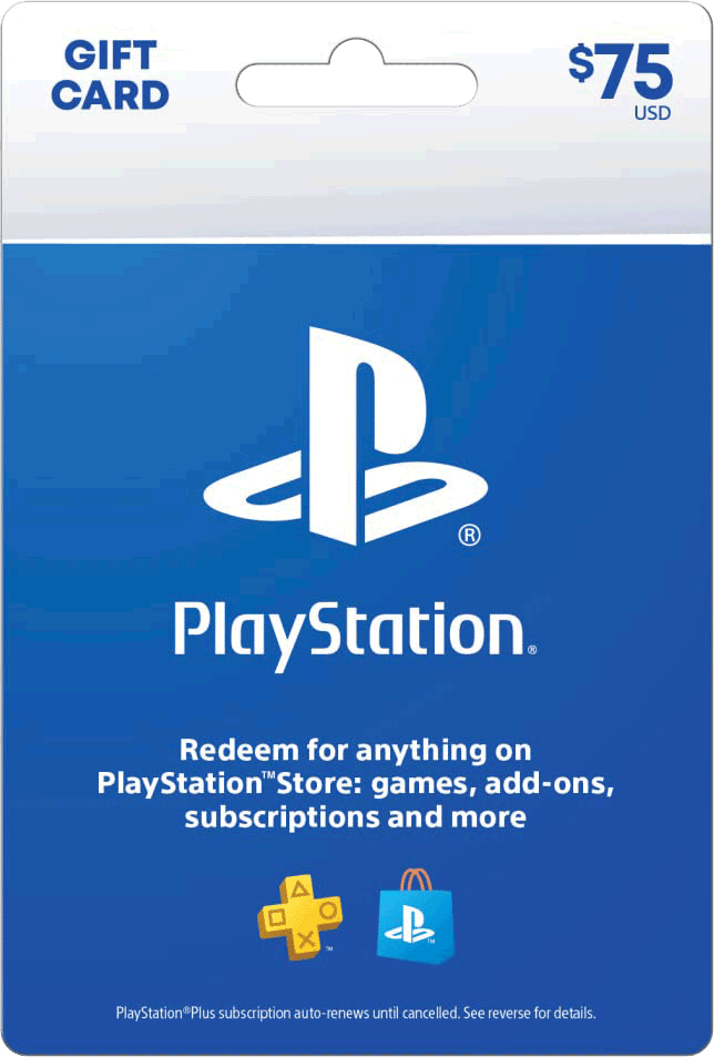 Playstation Store Gift Card $75 US