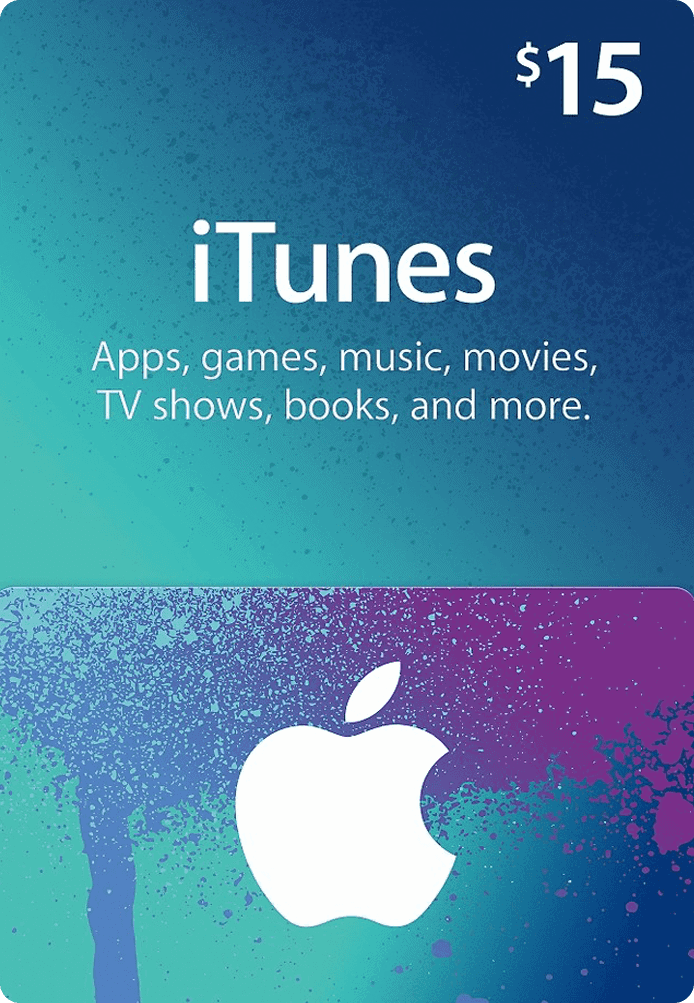 Apple iTunes Gift Card $15 US