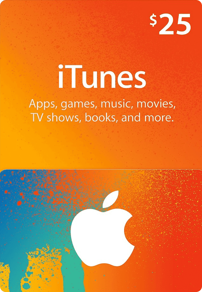 Apple iTunes Gift Card $25 US