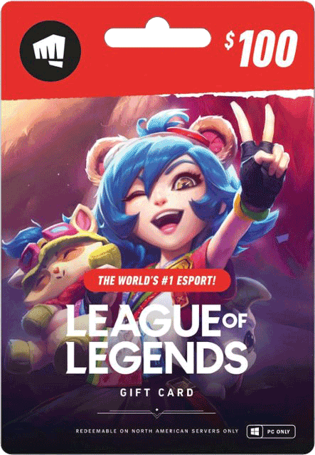 League of Legends Gift Card $100 US