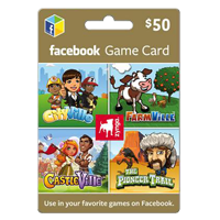 Zynga Facebook Game Card $50