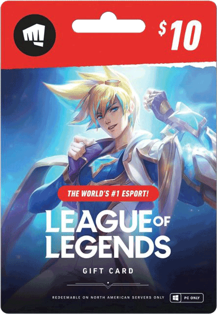League of Legends Gift Card $10 US