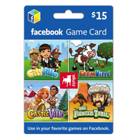 Zynga Facebook Game Card $15