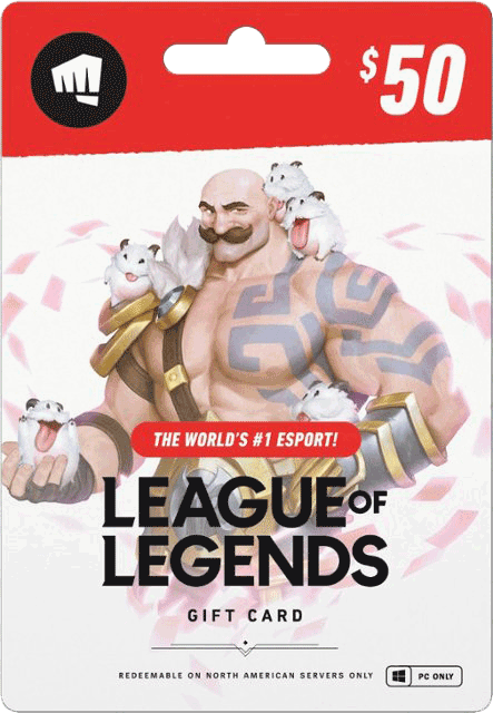 League of Legends Gift Card $50 US
