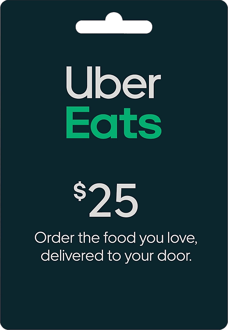 Uber Eats Gift Card $25 US