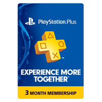 Playstation Plus 3 Month Membership Card US